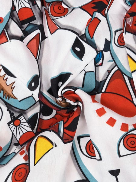 Kitsune Masks Hawaiian Shirt - Image 3