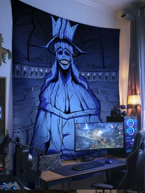Statue of god Tapestry